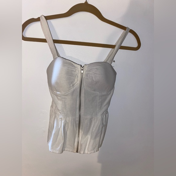 White fitting tank crop top! - Picture 1 of 3